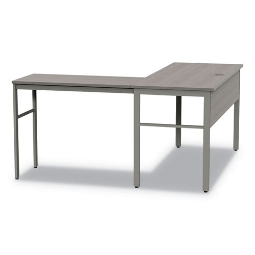 Urban Series L- Shaped Desk, 59" X 59" X 29.5", Ash