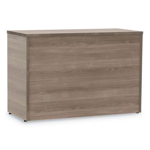 Credenza Urban de 36", pedestal inferior, 35.25 de ancho x 15.25 de profundidad x 23.75 de alto, nogal natural