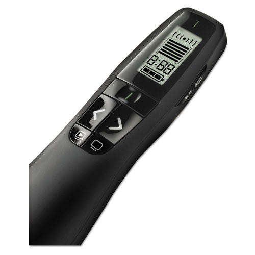 Control remoto inalámbrico para presentaciones láser R800 con pantalla LCD, clase 2, alcance de 100 pies, negro mate