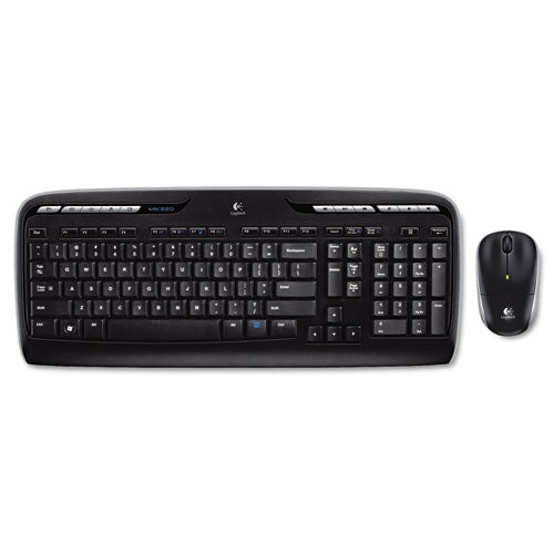 Combinación de teclado y ratón inalámbricos Mk320, frecuencia de 2,4 GHz/alcance inalámbrico de 30 pies, negro