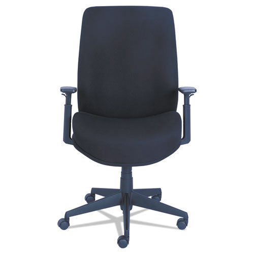 Baldwyn Series Silla de trabajo con respaldo medio, soporta hasta 275 lb, altura del asiento de 19" a 22", color negro