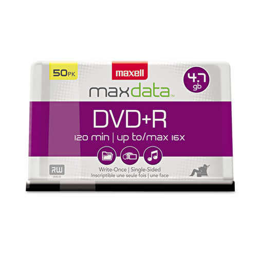 Disco grabable de alta velocidad Dvd+r, 4,7 Gb, 16x, Eje, Plateado, 50/paquete