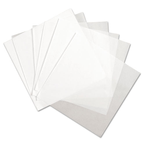 Deli Wrap Dry hojas planas de papel encerado, 12 x 12, blanco, 1000/paquete, 5 paquetes/cartón