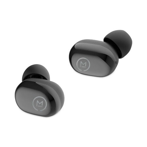 Spire True Wireless Earbuds Auriculares intrauditivos Bluetooth con micrófono, negro puro
