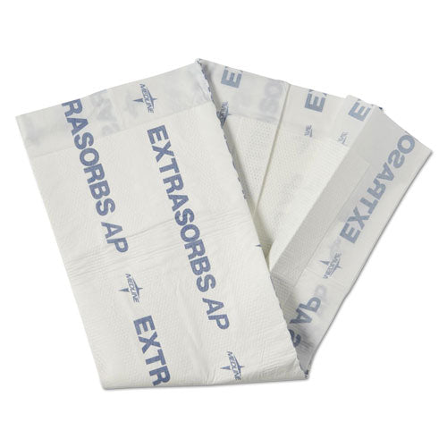 Almohadillas secas desechables permeables al aire Extrasorbs, 30" x 36", blancas, 5 almohadillas por paquete
