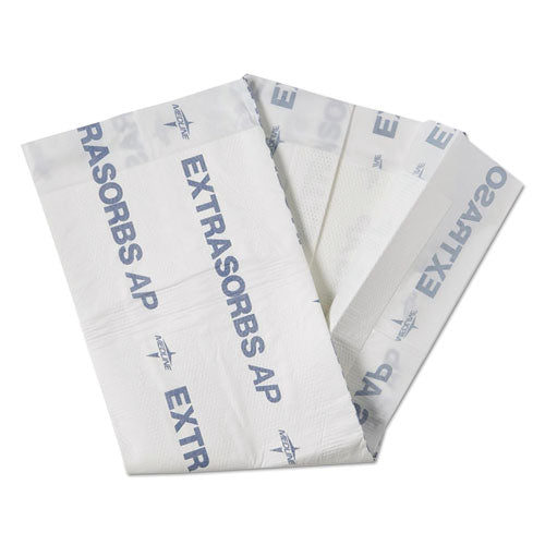 Almohadillas secas desechables permeables al aire Extrasorbs, 30" x 36", blancas, 5 almohadillas por paquete