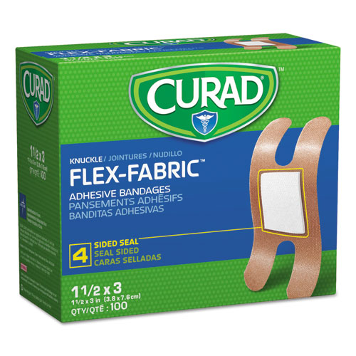 Flex Fabric Bandages, Knuckle, 1.5 X 3, 100/box