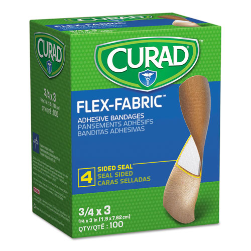 Flex Fabric Bandages, Fingertip, 1.75 X 2, 100/box