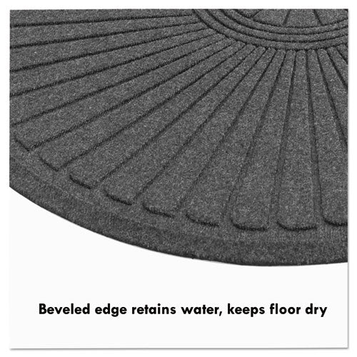 Ecoguard Diamond Floor Mat, Double Fan, 36 X 96, Charcoal