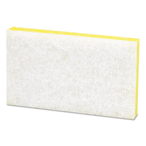 Esponja para fregar de uso liviano, n.º 63, 3.6 X 6.1, 0.7" de espesor, amarillo/blanco, 20 por caja