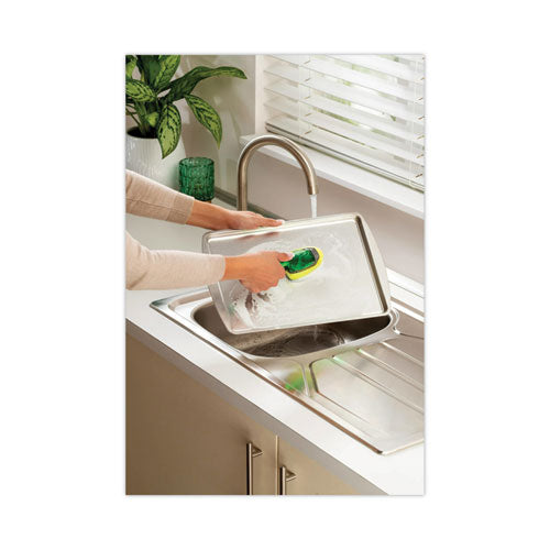 Recambios de esponja dispensadora de jabón para lavavajillas, 2,9 x 2,2, verde, 2/paquete