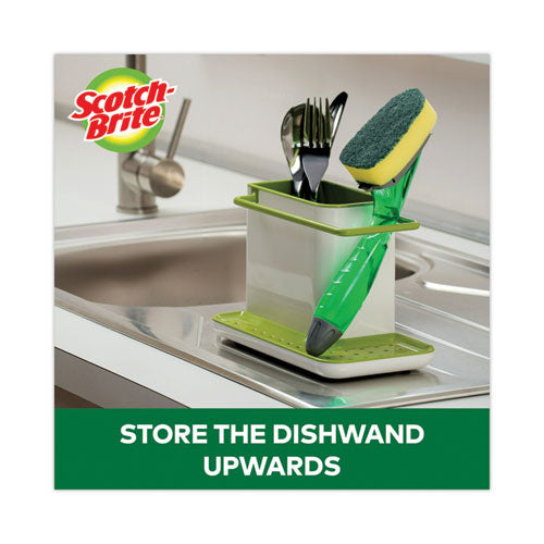 Soap-dispensing Dishwand Sponge Refills, 2.9 X 2.2, Green, 2/pack