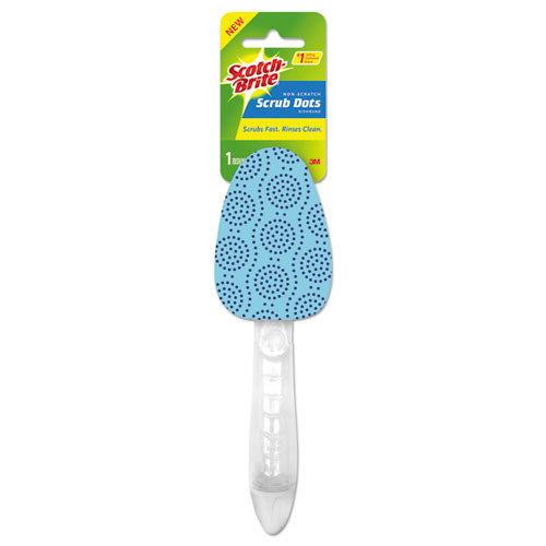 Scrub Dots Non-scratch Dishwand, Blue, 4/box