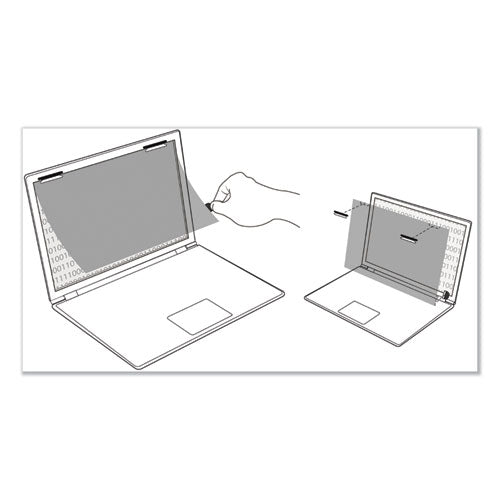 Gold Frameless Privacy Filter For 14" Widescreen Laptop, 16:9 Aspect Ratio