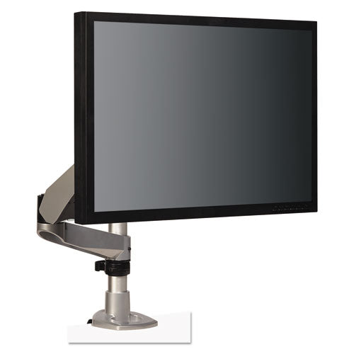 Brazo giratorio para monitor doble, rotación de 360 ​​grados, inclinación de +15 grados/-90 grados, panorámica de 180 grados, negro/gris, admite 30 libras