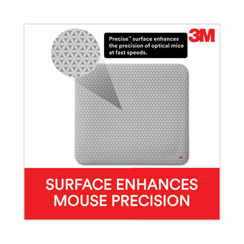 Alfombrilla de ratón precisa con reverso adhesivo antideslizante reposicionable, 8,5 x 7, diseño de mapa de bits