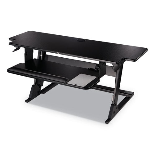 Precision Standing Desk, 42" X 23.2" X 6.2" To 20", Black
