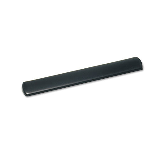 Antimicrobial Gel Thin Keyboard Wrist Rest, Extended Length, 25 X 2.5, Black