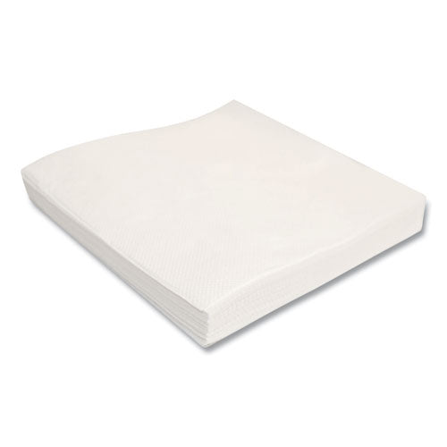 Morsoft 1/4 Fold Lunch Napkins, 1 Ply, 11.8" X 11.8", White, 6,000/carton