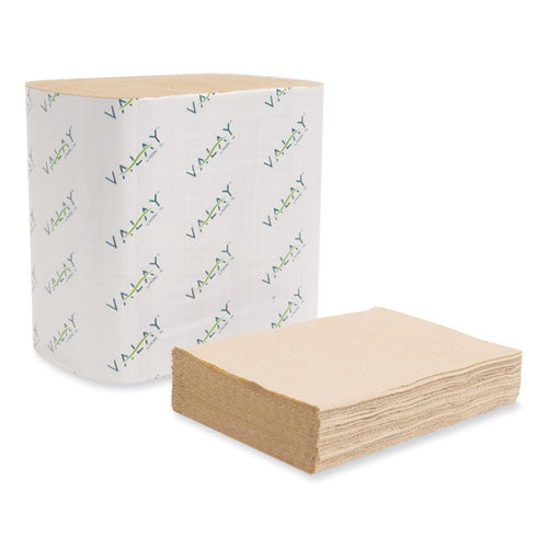 Servilletas interplegadas Valay, 2 capas, 6,5 X 8,25, Kraft, 6000/caja