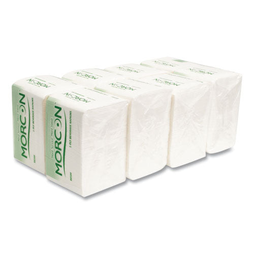 Morsoft Beverage Napkins, 9 X 9/4, White, 500/pack, 8 Packs/carton