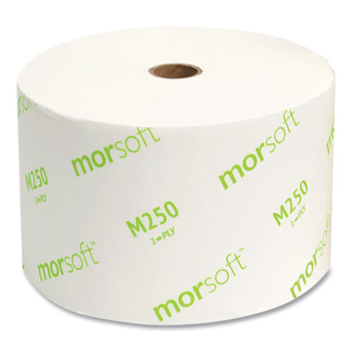 Small Core Bath Tissue, Septic Safe, 2-ply, White, 1,250/roll, 24 Rolls/carton