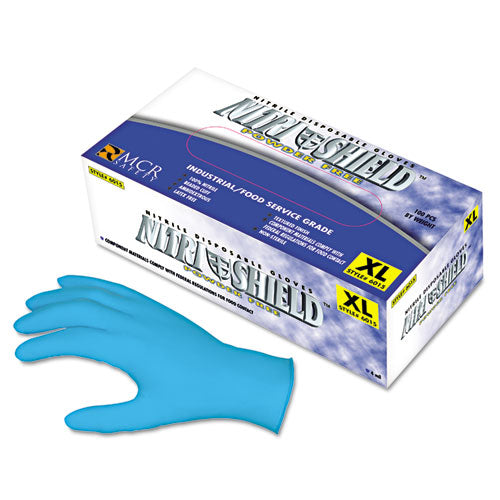 Disposable Nitrile Gloves, Large, 4 Mil, Powder-free, 100/box