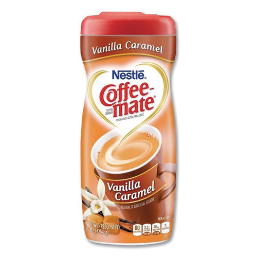 Crema en polvo no láctea, avellana, bote de 15 oz, 12/cartón