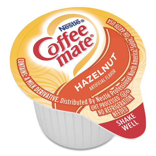 Crema líquida para café, avellana, minitazas de 0.38 oz, 180/cartón