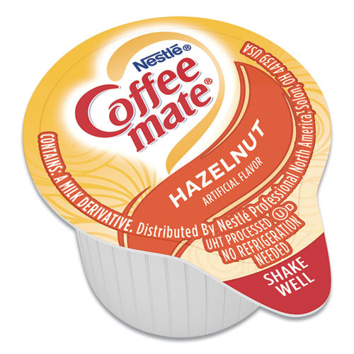 Crema líquida para café, avellana, minitazas de 0.38 oz, caja de 50