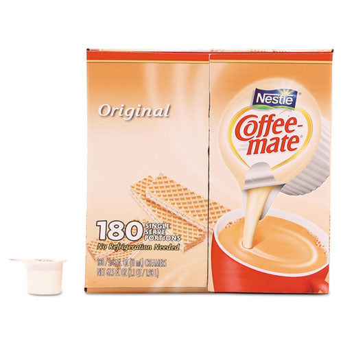 Crema líquida para café, original, minitazas de 0.38 oz, 180/cartón