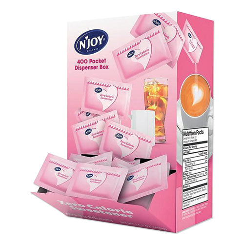 Paquetes de edulcorante artificial de sacarina rosa, paquete de 0.04 oz, 400 paquetes/caja