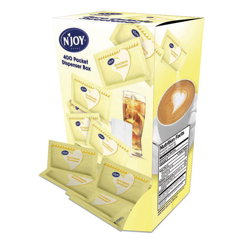 Paquetes de edulcorante sin calorías de sucralosa amarilla, paquete de 0.04 oz, 400 paquetes/caja