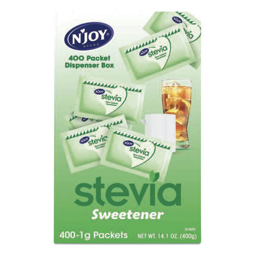 Endulzante artificial Stevia, 0.4 oz. 400 paquetes/caja