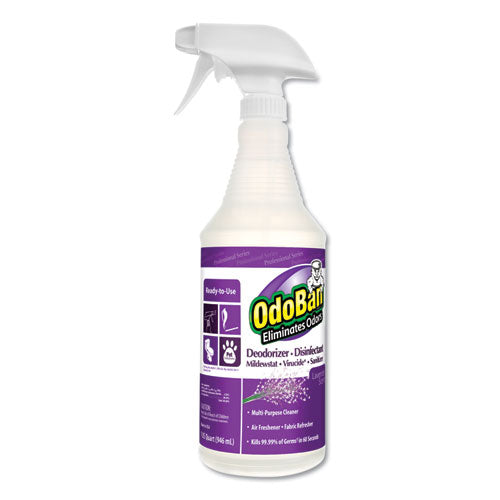 Rtu Odor Eliminator And Disinfectant,  Eucalyptus Scent, 32 Oz Spray Bottle