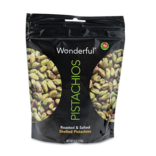 Wonderful Pistachios, Dry Roasted And Salted, 2.5 Oz, 8/box