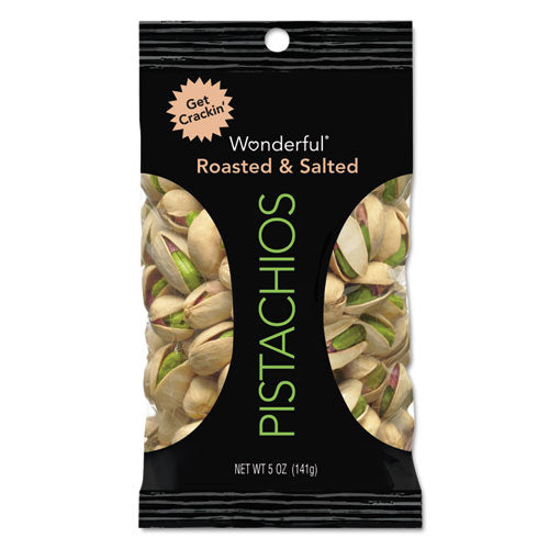 Wonderful Pistachios, Roasted And Salted, 1 Oz Pack, 12/box