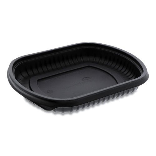 Clearview Micromax recipiente para microondas, 36 oz, 9.38 x 8 x 1.5, negro, plástico, 250/cartón