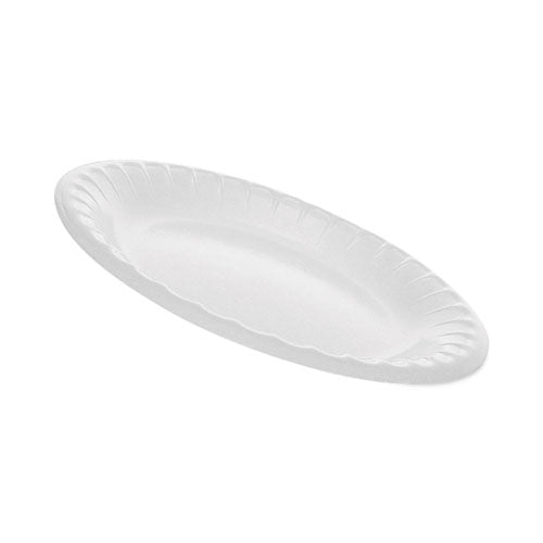 Placesetter Deluxe Vajilla de espuma laminada, plato, 6" de diámetro, blanco, 1,000/caja