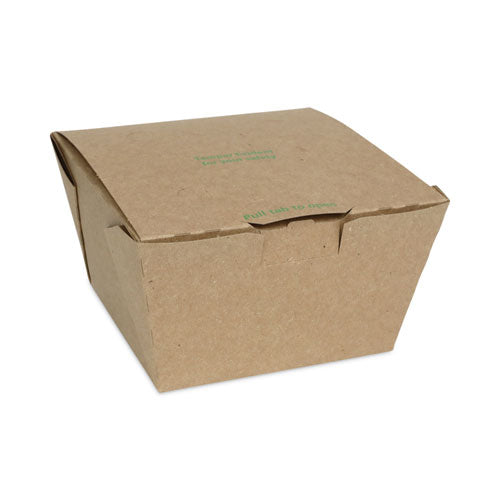 Earthchoice Tamper Evident Onebox Caja de papel, 4.5 X 4.5 X 3.25, Kraft, 200/cartón