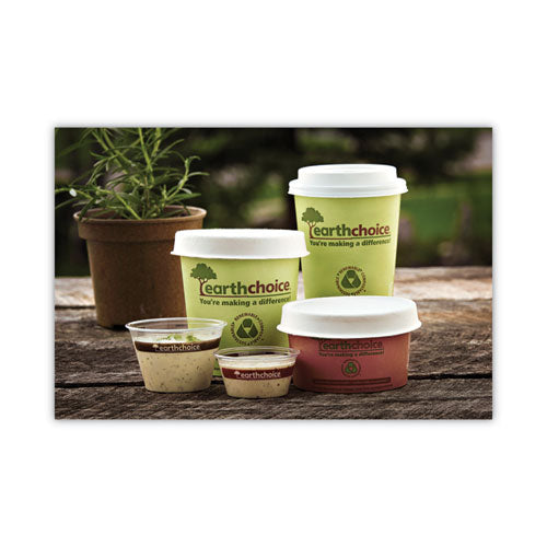 Earthchoice Taza de sopa compostable grande, 16 oz, 3.63" de diámetro x 3.88" de alto, verde, papel, 500/cartón