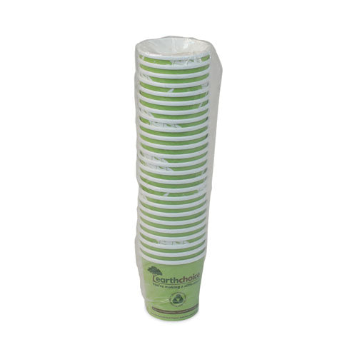 Earthchoice Taza de sopa compostable grande, 16 oz, 3.63" de diámetro x 3.88" de alto, verde, papel, 500/cartón