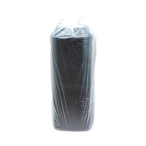 Tazón Reciclado Cuadrado Earthchoice, 24 Oz, 7 X 7 X 1.52, Negro, Plástico, 300/caja