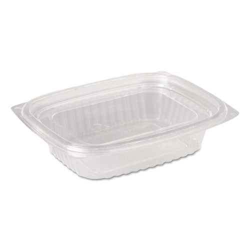 Showcase Deli Container, Base Only, 2-compartment, 10 Oz; 23 Oz, 9 X 7.4 X 1.5, Clear, Plastic, 220/carton