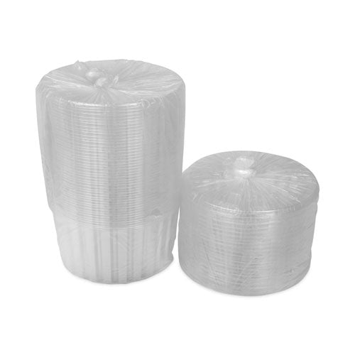 Recipiente de plástico para pasteles, recipiente para pasteles de 8" de profundidad, 9.25" de diámetro x 5" de altura, transparente, 100/caja