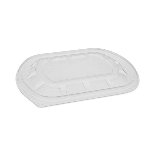 Tapa Clearview Mealmaster con revestimiento Fog Gard, tapa plana mediana, 8.13 x 6.5 x 0.38, transparente, plástico, 252/cartón