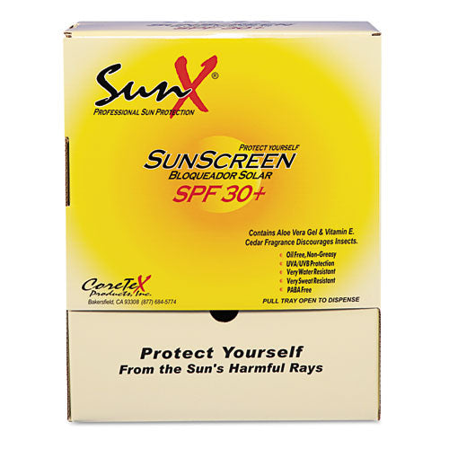 Protector solar Spf30, bolsa monodosis, 100/caja