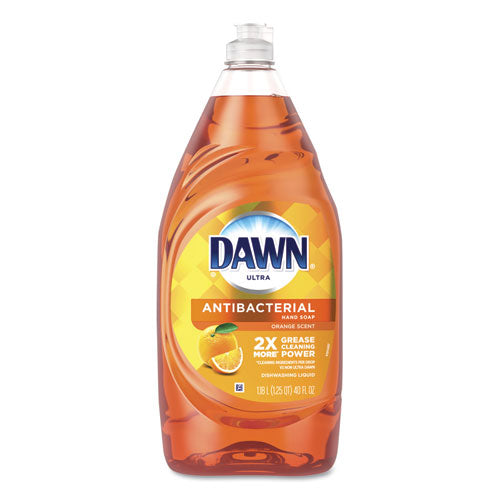 Ultra Antibacterial Dishwashing Liquid, Orange Scent, 38 Oz Bottle, 8/carton