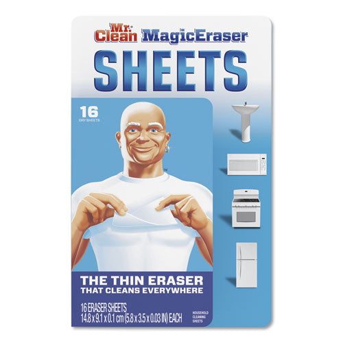 Magic Eraser Sheets, 3.5 X 5.8, 0.03" de grosor, blanco, 16/paquete