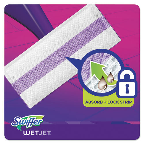 Wetjet System Refill Cloths, 11.3" X 5.4", White, 24/box